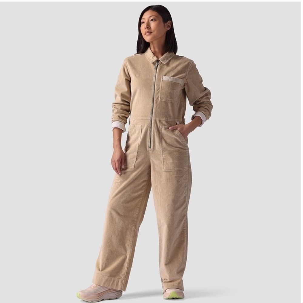 STOIC Wide Leg Corduroy Jumpsuit